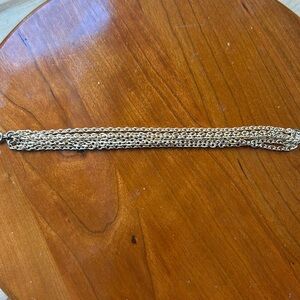 Vintage costume gold bracelet six strands